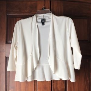 NWOT Clara Sun Woo Cream Shrug